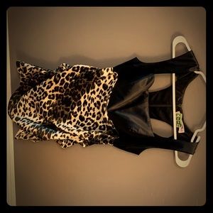 Leopard cocktail dress